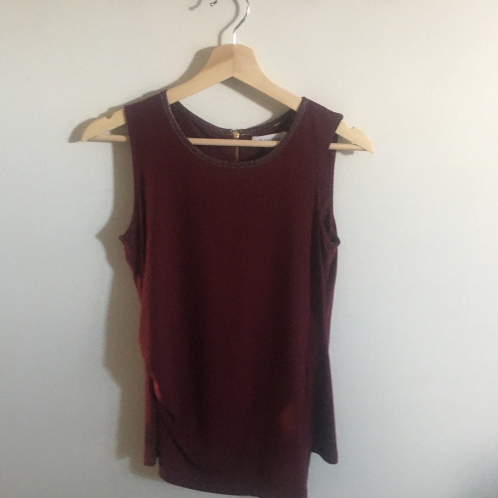 Burgandy Calvin Klein top
